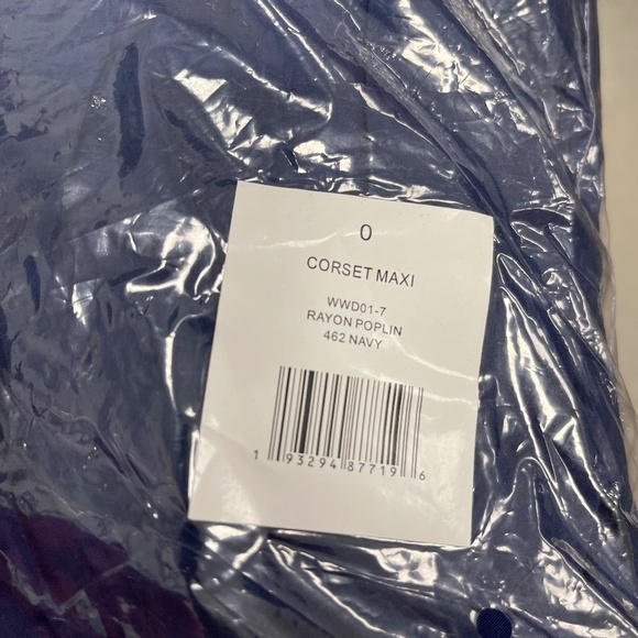WeWoreWhat Corset Maxi - Size 0 - Navy - NWT - Picture 9 of 9